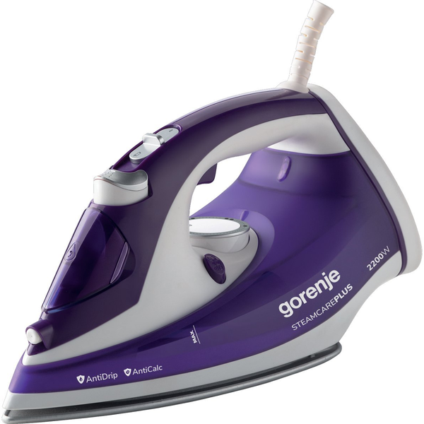 Gorenje SIH2200BBC Ferro a vapore Piastra in Ceramica 2200 W Viola