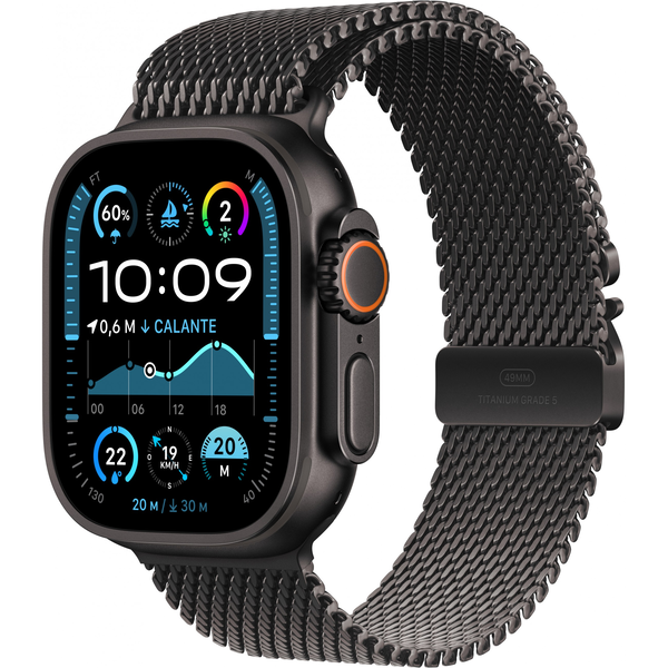Apple Watch Ultra 2 GPS+Cellular 49 мм черен титан Milanese каишка L