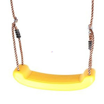 Sharky Műanyag Hintaülőke kötéllel és fém karikákkal, sárga (2521027) (2521027)