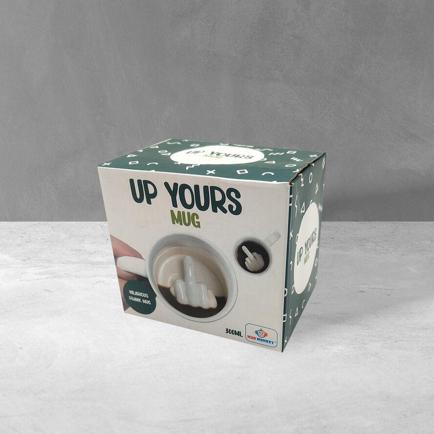 Mad Monkey "UP YOURS" 300ml Bögre - Fehér (2000040)