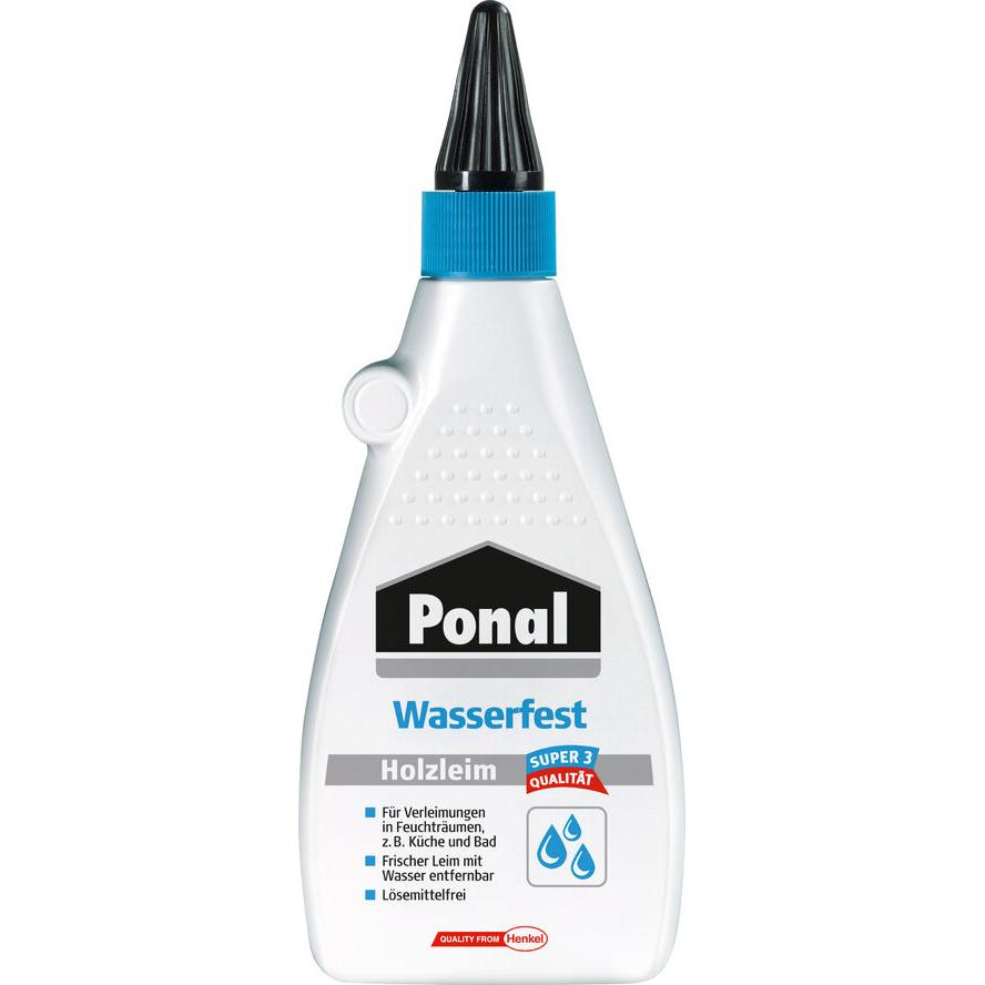 Ponal Holzleim Wasserfest, Flasche mit 550g, 9H PN10S (9H PN10S) (9H PN10S)