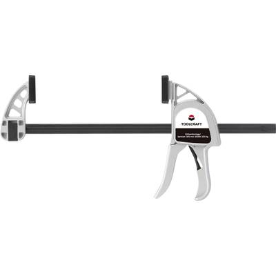 Egykezes szorító, alumínium, 300 x 85 mm, 3000 N TOOLCRAFT 1595615 Visszavonás:85 mm (1595615)