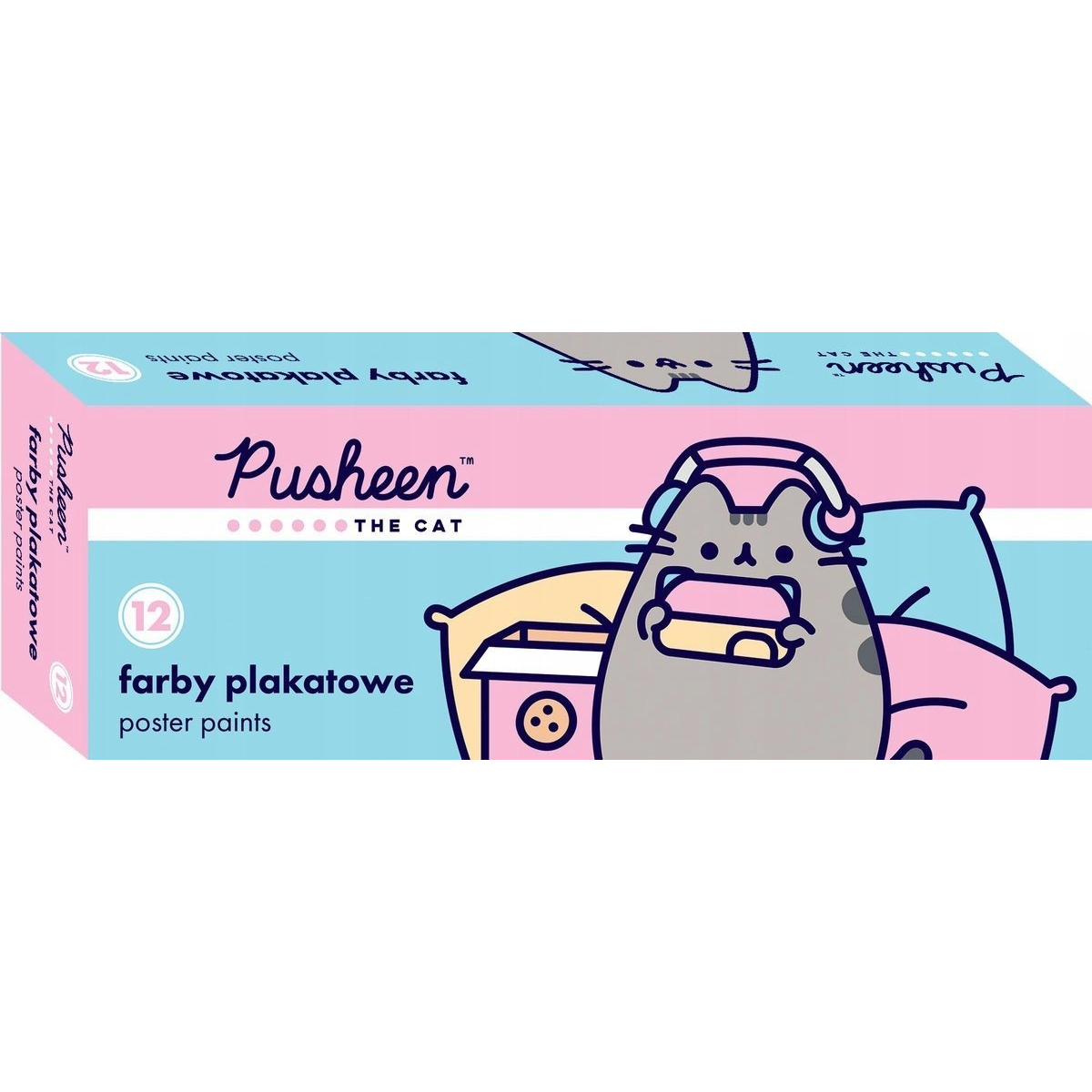Pusheen Cat 12 Színű Tégelyes Plakátfesték Készlet 658006 (658006)