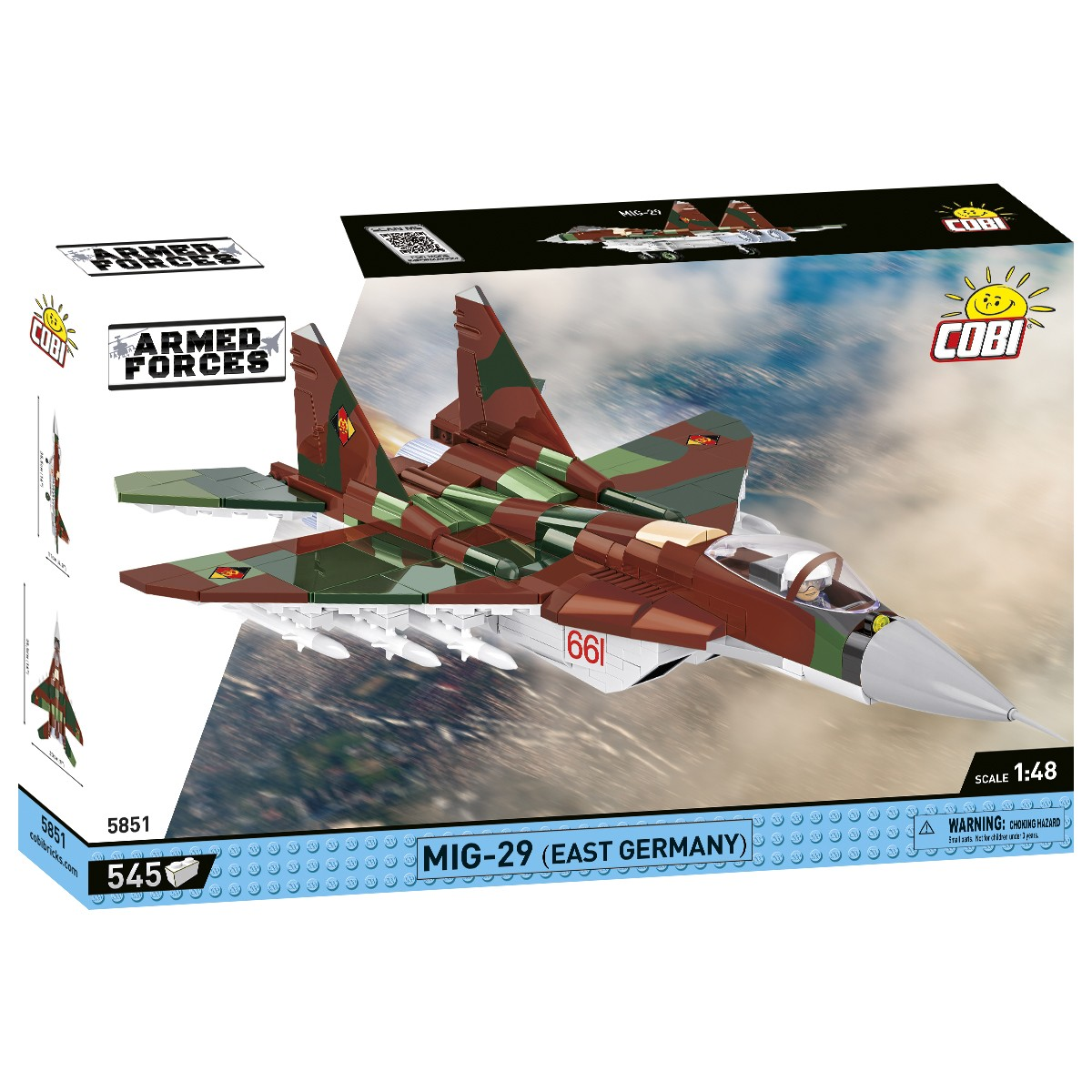 Coby Blocks MiG-29 Vadászrepülőgép 545 darabos építőkészlet (5851)