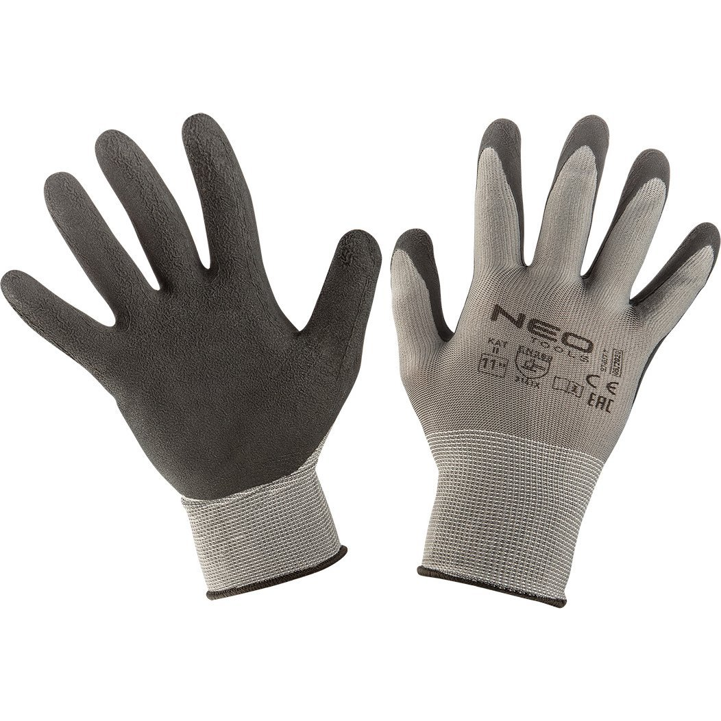 NEO 97-617-11 Munkakesztyű, Latexbevonatú Nylon, 3141X,11