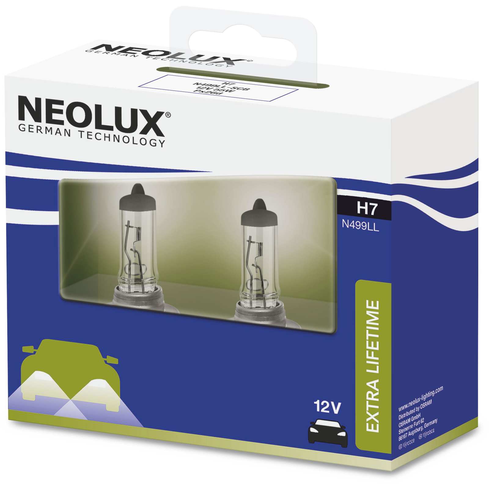 NEOLUX H7 Extra Liftime 12V, 55W (4052899501072)