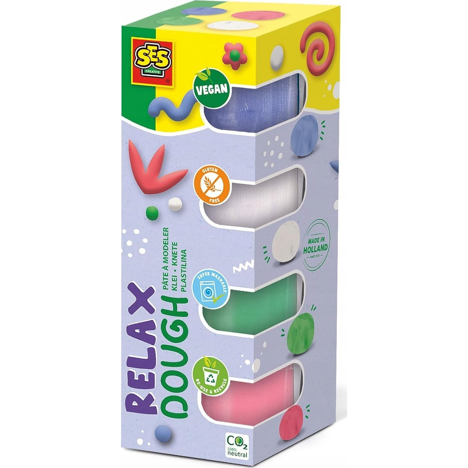 SES Creative 00514 modellező kellék Modellező gyurma 360 g Többszínű ( )