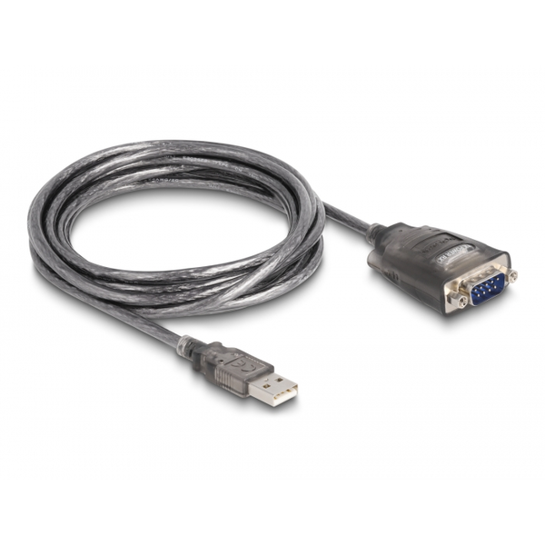 DELOCK Adapter USB 2.0 Typ-A zu 1 x Seriell RS-232 D-Sub 9