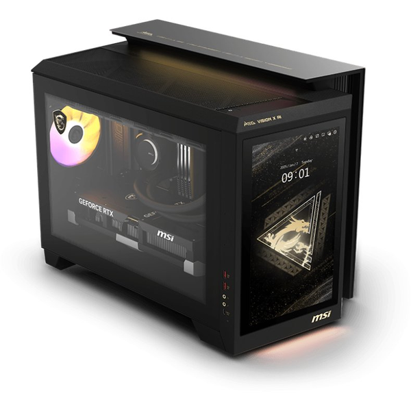 MSI MEG Vision X AI 2NVZ9-003EU Intel Core Ultra 9 285K 64 GB DDR5-SDRAM 2 TB SSD NVIDIA GeForce RTX 5090 Windows 11 Home Asztali PC Fekete