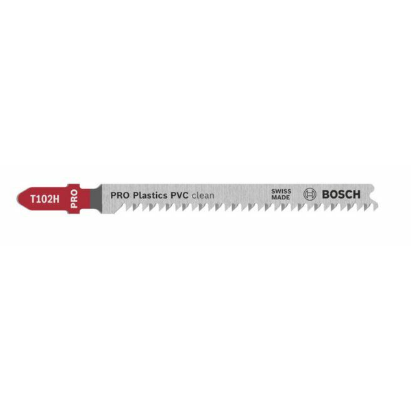Bosch Accessories 2608665238 PRO Plastics PVC tiszta T102H szúrófűrészlap, 100 mm, 2 részes. 2 db