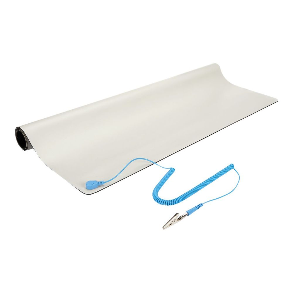 StarTech.com Anti-Static Mat - 25" x 27.5" Electrical Grounding Desk Pad - For Home or Work - Beige (M3013) desktop anti-static mat (M3013)
