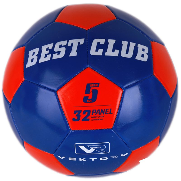 Vektory Focilabda Best Club felirattal 23cm - Piros/Kék