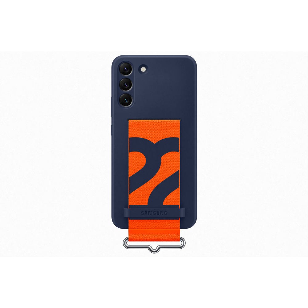 Samsung S22 Plusz szilikon tok szíjjal, kék (OSAM-EF-GS906TNEG)