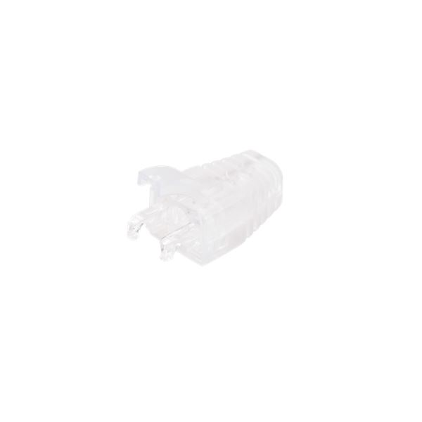 Nikomax törésgátló RJ45, 6.5mm, Cat5e és Cat 6 UTP/STP kábelhez, 100 db-os csomag (NMC-RJBOOT65B-TR-100) (NMC-RJBOOT65B-TR-100)