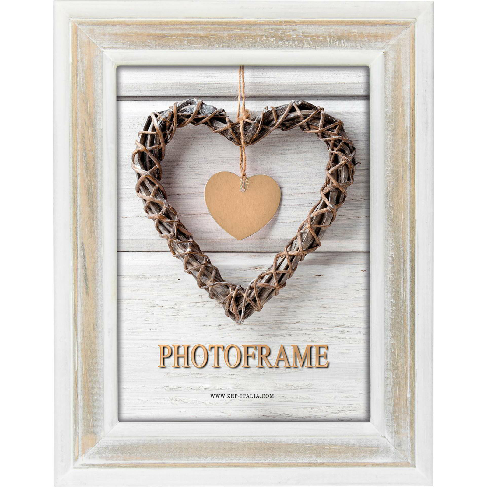 ZEP EZ581 Zacapa 25x30 Képkeret - Fehér/barna (EZ581)