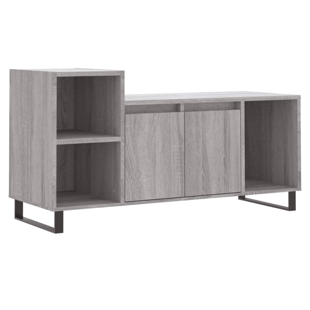 szürke sonoma színű szerelt fa TV-szekrény 100x35x55 cm (831330)
