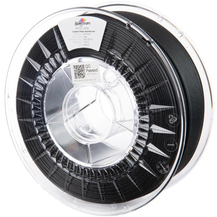 Spectrum Premium PCTG CF10 1,75 mm, Black, 1 kg (80717)