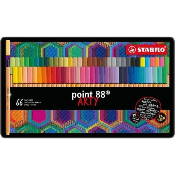 STABILO point 88 ARTY тънкописец Многоцветен 65 броя