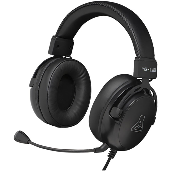 The G-Lab KORP-TITANIUM Vezetékes Gamer Fejhallgató Headset - Fekete (KORP-TITANIUM)