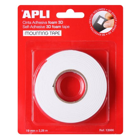 Apli 19 mm x 2.28 m kétoldalas ragasztószalag (13986)