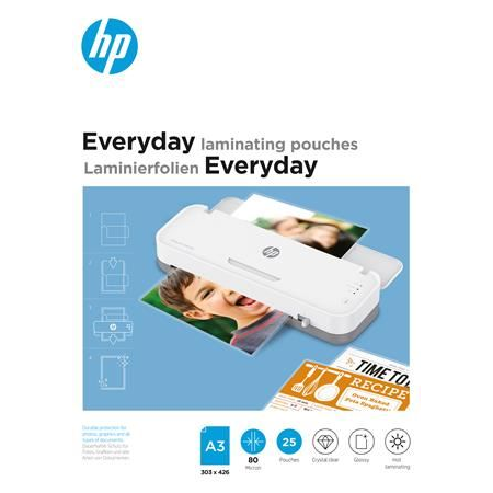 HP Laminierfolien Everyday A3  80 Micron  25x
