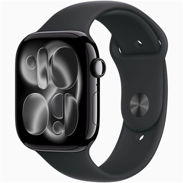 Apple Watch Series 11 GPS 46 mm космос черно алуминиев корпус черна спортна каишка M/L