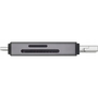 Czytnik Savio Czytnik kart SD 3w1, USB-C+ USB-A 2.0+ Micro USB, AK-72