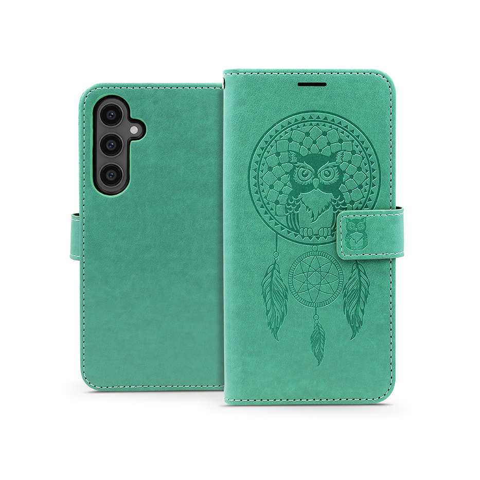 Mezzo Book Flip bőrtok - Samsung SM-S711 Galaxy S23 FE - zöld (HF260728)