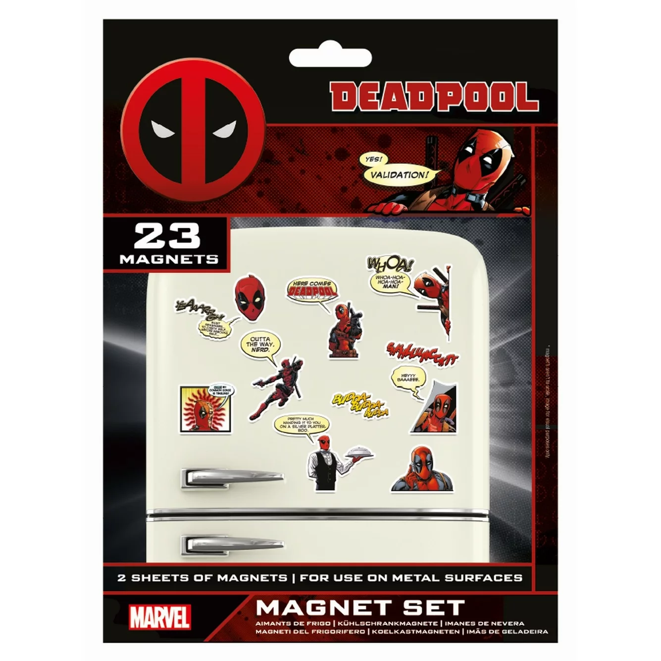 Pyramid Marvel: Deadpool hűtőmágnes készlet (74570)