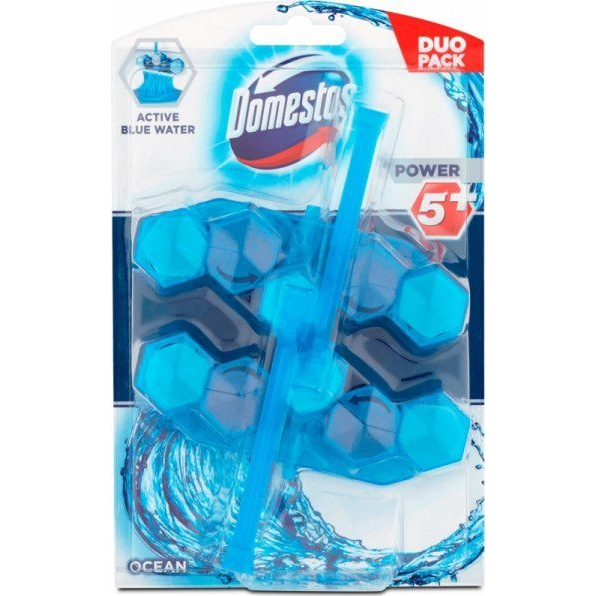 Domestos Power5+ professzionális WC illatosító rúd Óceán 2x55g (8710447483916 )