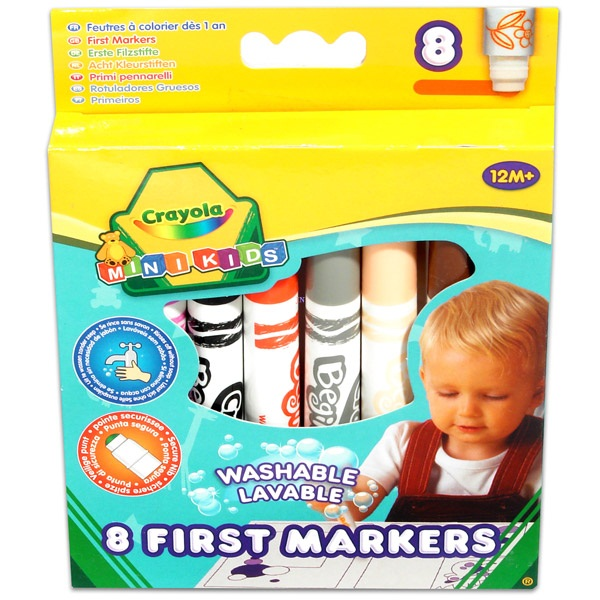 Crayola Mini Kids Gyermek filctoll készlet - Vegyes színek (8db)