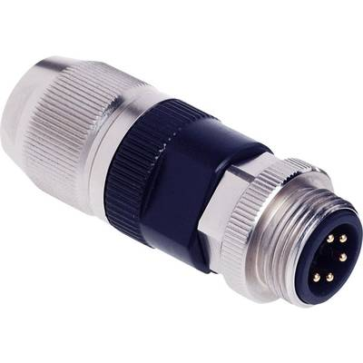 HARTING 21041161505 Érzékelő-/működtető adatösszekötő M12 Dugó, egyenes Pólusszám: 5 1 db (21041161505)