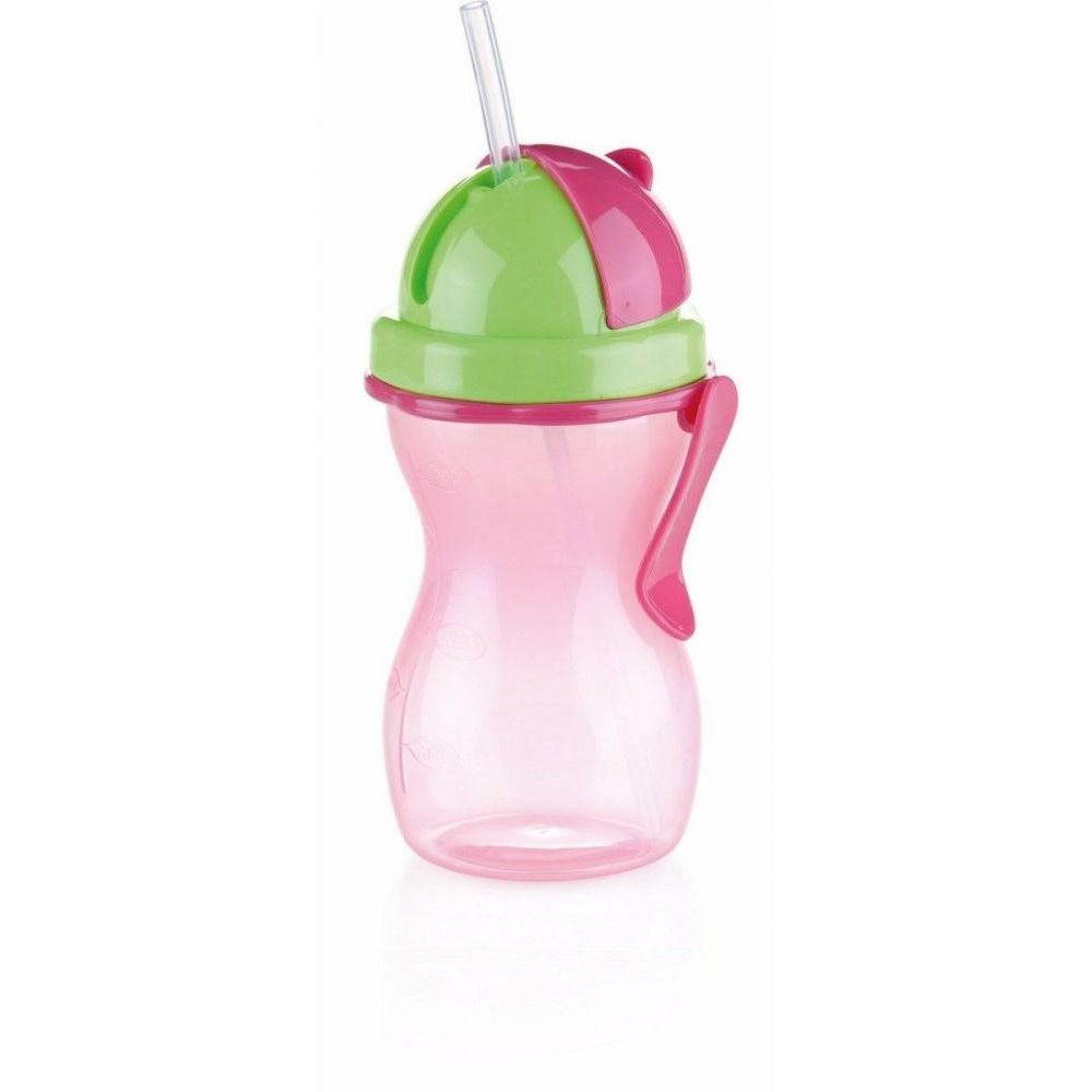 Tescoma gyermek kulacs szívószállal BAMBINI 300ml, rózsaszín (668172.53)