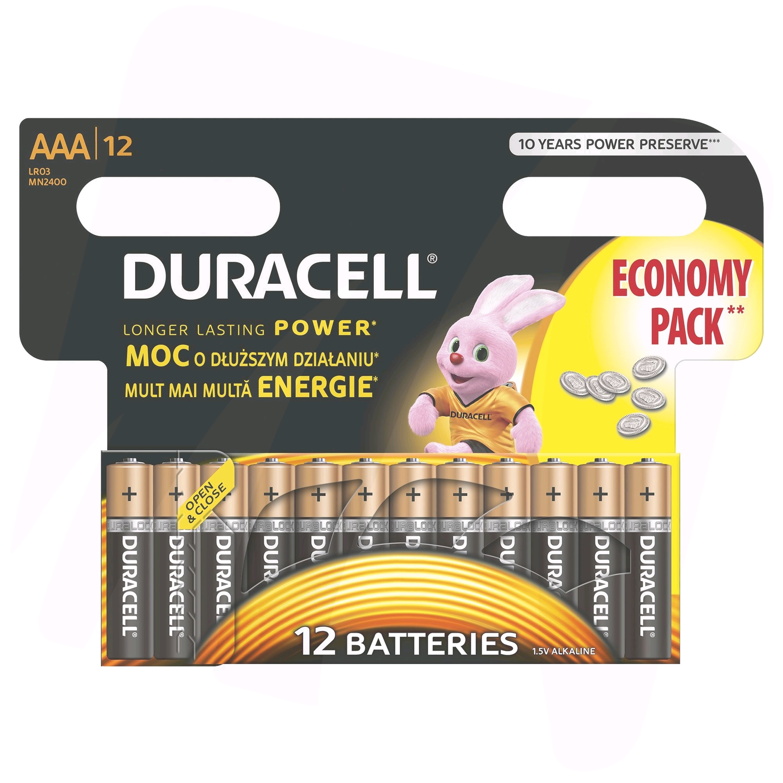 Duracell 5000394203389 háztartási elem Egyszer használatos elem AAA Lúgos (10PP100006)
