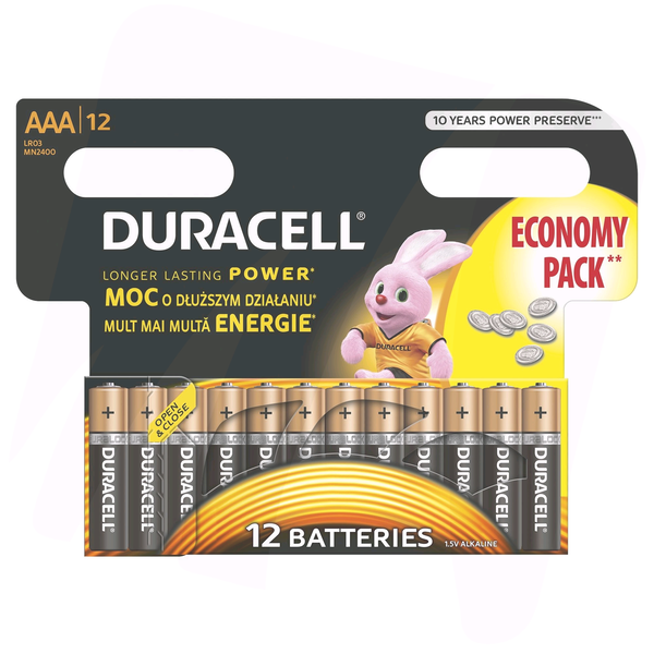 Duracell 5000394203389 pile domestique Batterie à usage unique AAA Alcaline