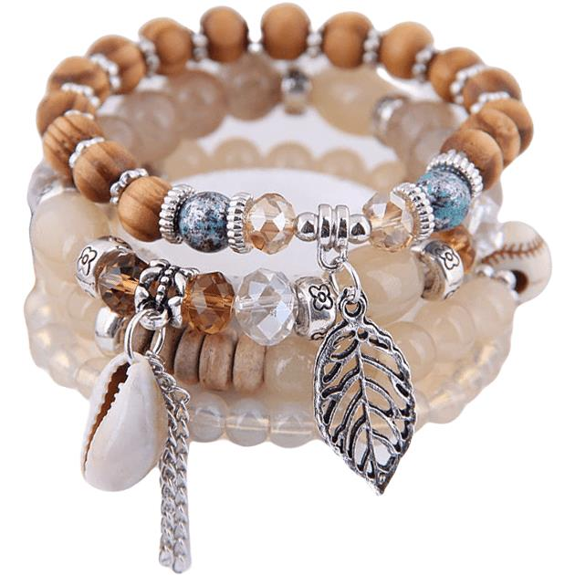 Wrap Q1 női gyöngyös karkötő - 4 darabos szett - KW7736 (5705)