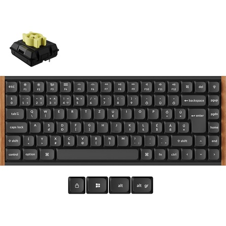 Клавиатура Keychron K3 Ultra 8K — K3U-H4Z-HU, унгарска подредба, черна
