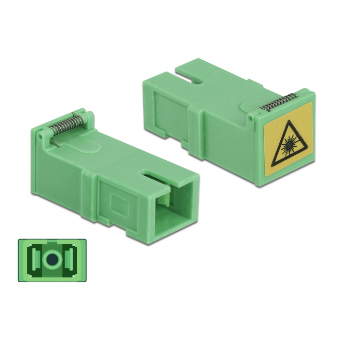 Delock Kapcsoló Párosító lézervédő zárral / borítással SC Simplex anya - SC Simplex anya 4 db (85925) (85925)