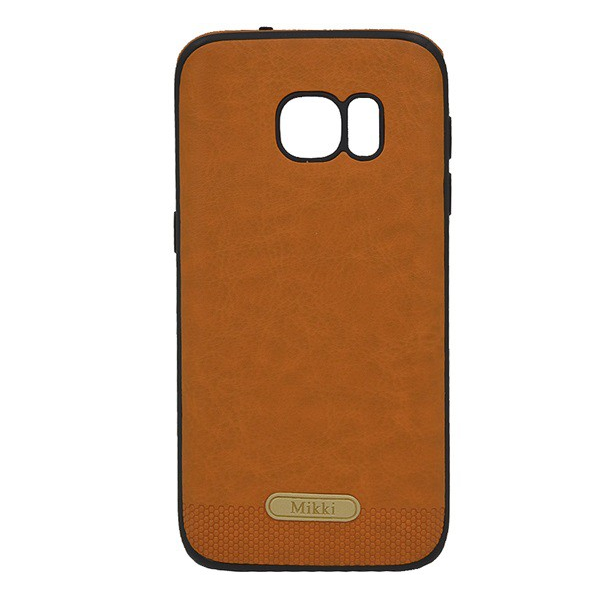 Szilikon telefonvédő (ultravékony, közepesen ütésálló, bőr hatású) BARNA [Samsung Galaxy S7 (SM-G930)] (5996457797554)