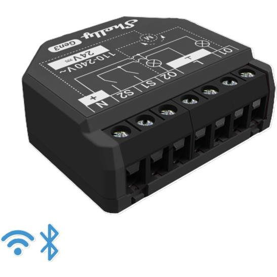 Shelly Gen3 2PM, redőnyvezérlő teljesítményméréssel, WiFi (SHELLY-GEN3-2PM)