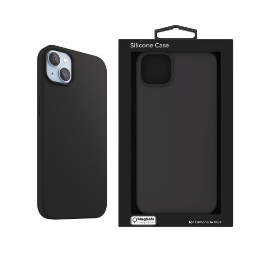 Next One iPhone 14 Plus MagSafe kompatibilis tok fekete (IPH-14MAX-MAGCASE-BLACK) (IPH-14MAX-MAGCASE-BLACK)