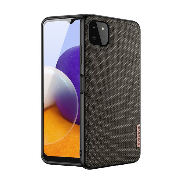 DUX DUCIS FINO szilikon telefonvédő (műanyag belső, közepesen ütésálló, rács minta) SÖTÉTZÖLD [Samsung Galaxy A22 5G (SM-A226)] (5996591085258)