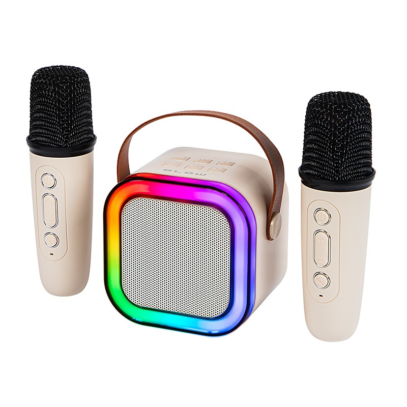 Prenosný reproduktor Blow KARAOKE RGB 2 biely 10 W (30-358#)
