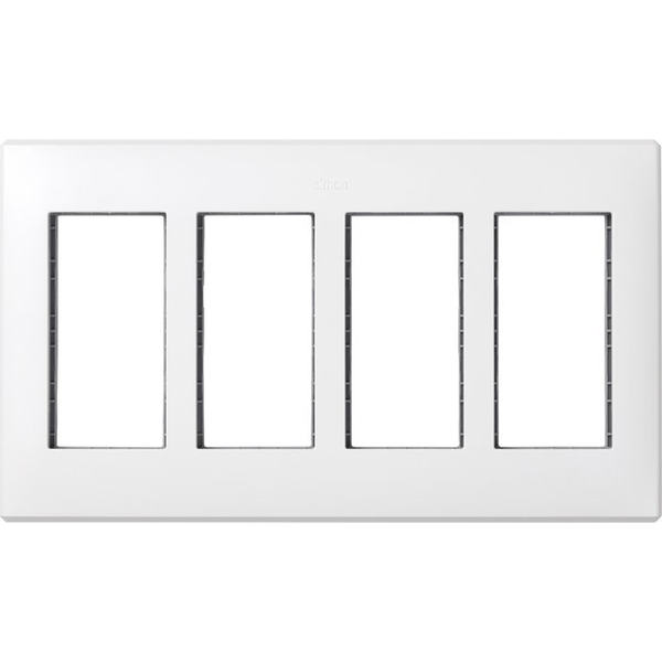 Marco Empotrar 4 Módulos Blanco Simon 51010104-030