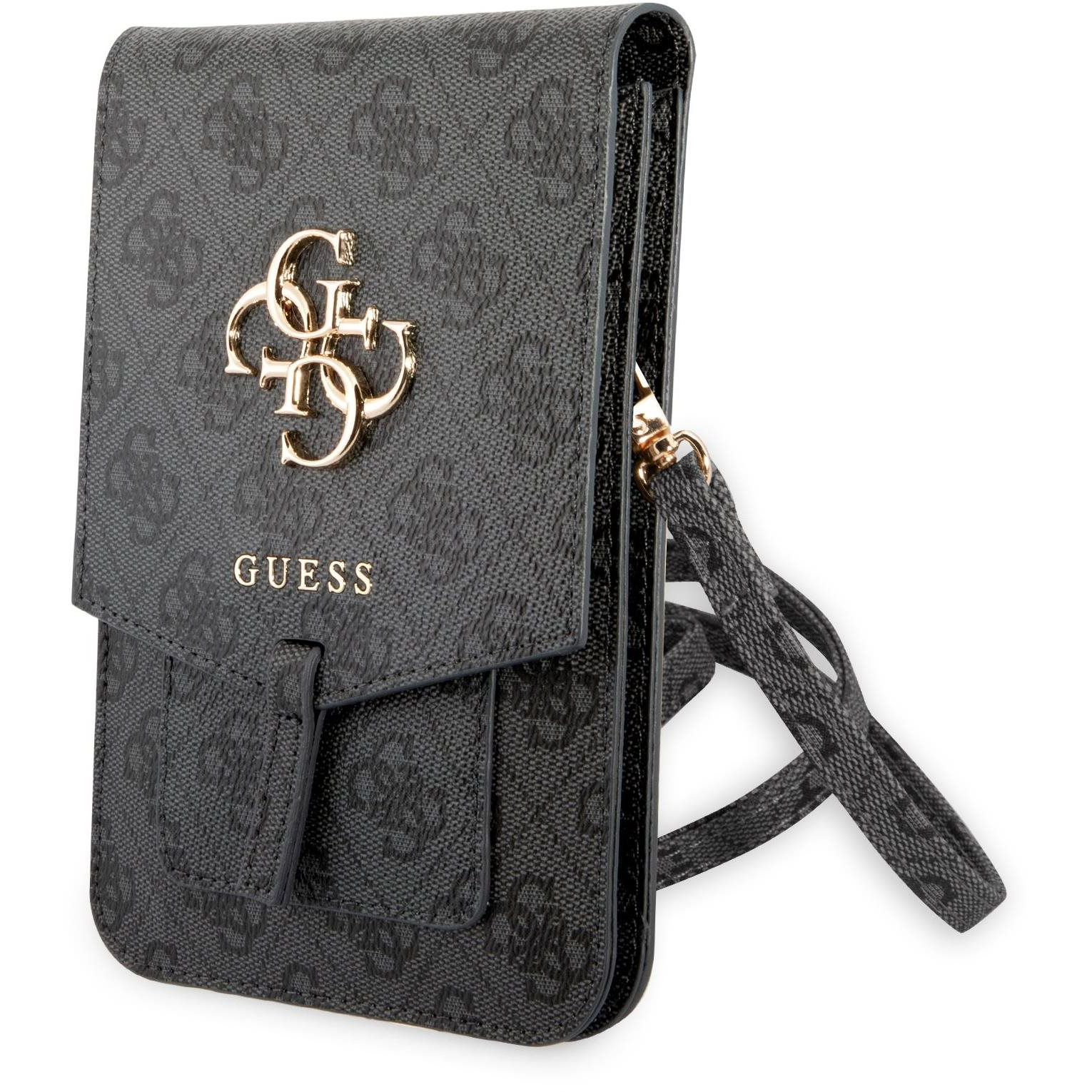 Guess PU 4G Metal Logo Phone Bag Grey tok (GUWBG4GFGR)