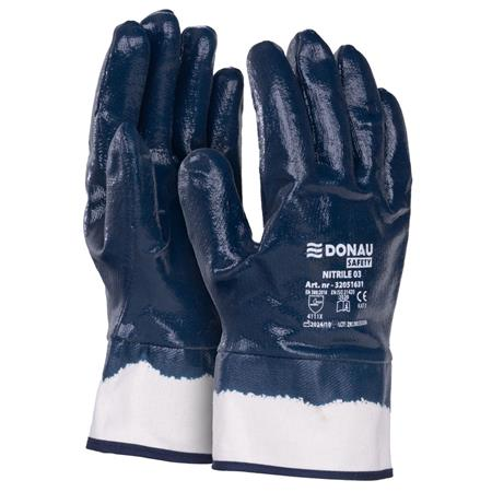 DONAU Szerelőkesztyű, nitril,  "Safety 03", 11/XXL méret, sötétkék (D3205163111)