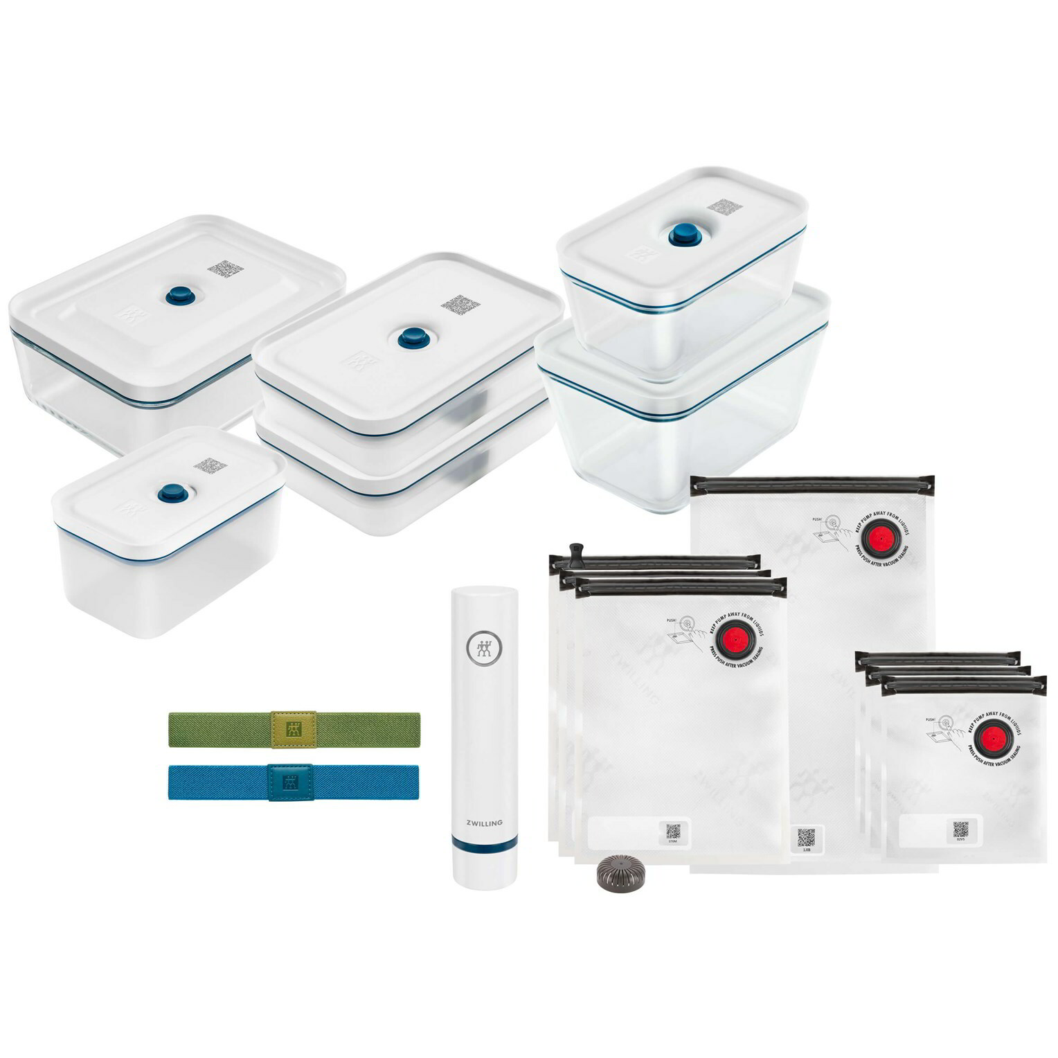 Zwilling Fresh&Save 36815-016-0 Vákuumos üveg/műanyag tároló készlet (14 db) (36815-016-0)