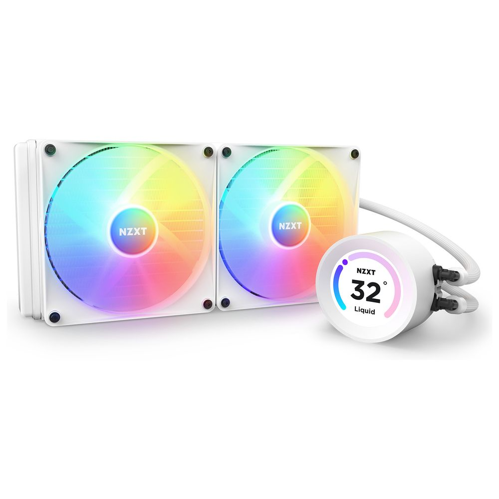 NZXT Kraken Elite 280 RGB AIO Vízhűtés 2.72" IPS LCD Fehér (RL-KR28E-W1)
