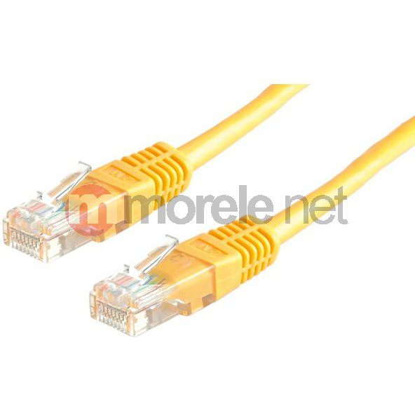 VALUE Patchkabel Kat.6 Class E UTP gelb 0,5m