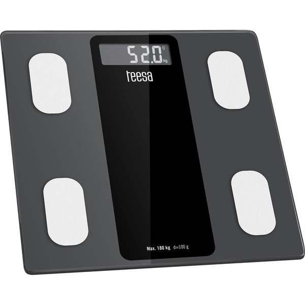 Teesa TSA0813 Testösszetétel-elemző mérleg, Bluetooth, 180 kg, szürke